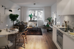 Thiiết kế nội thất căn hộ 40m2 theo phong cách Scandinavian sang trọng và tiện nghi