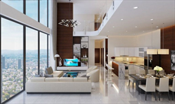 Thiết kế nội thất chung cư thông tầng đẳng cấp siêu sang
