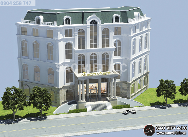 thiết-kế-kiến-trúc-khách-sạn-tân-cổ-điển