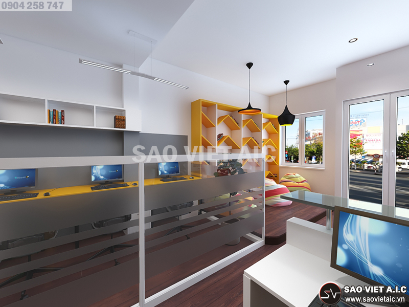 thiết-kế-nội-thất-trung-tâm-tiếng-anh