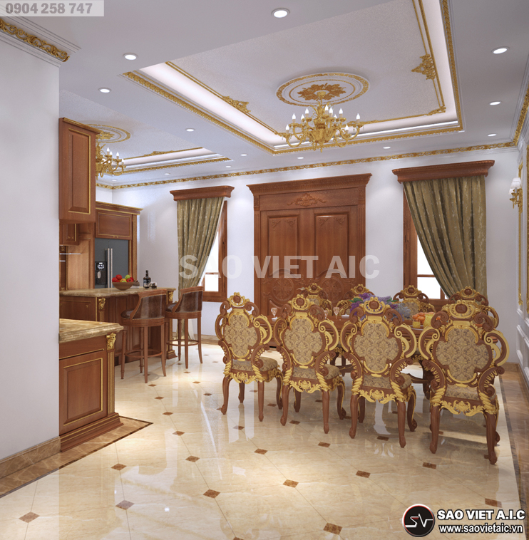 thiết-kế-nội-thất-biệt-thự-pháp-cổ-điển