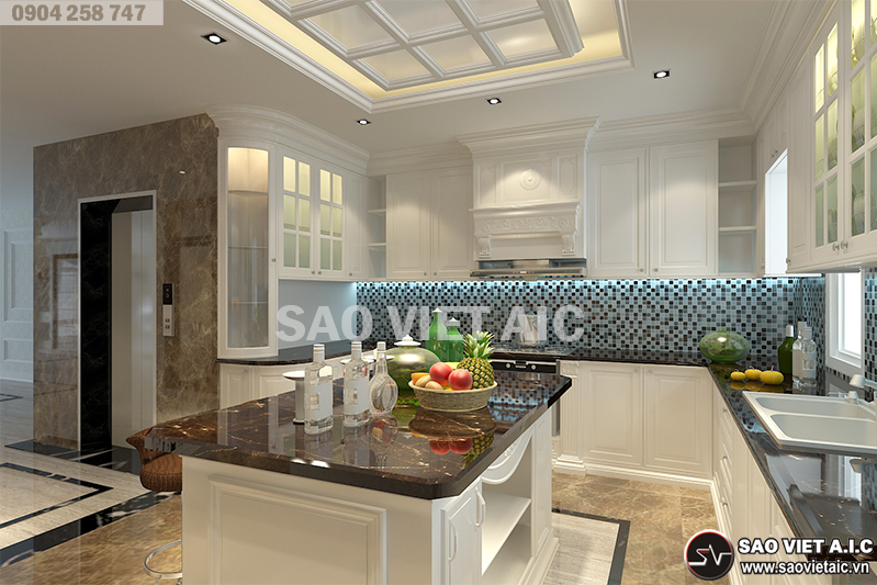 thiết-kế-nội thất- nhà-phố-tân-cổ-điển