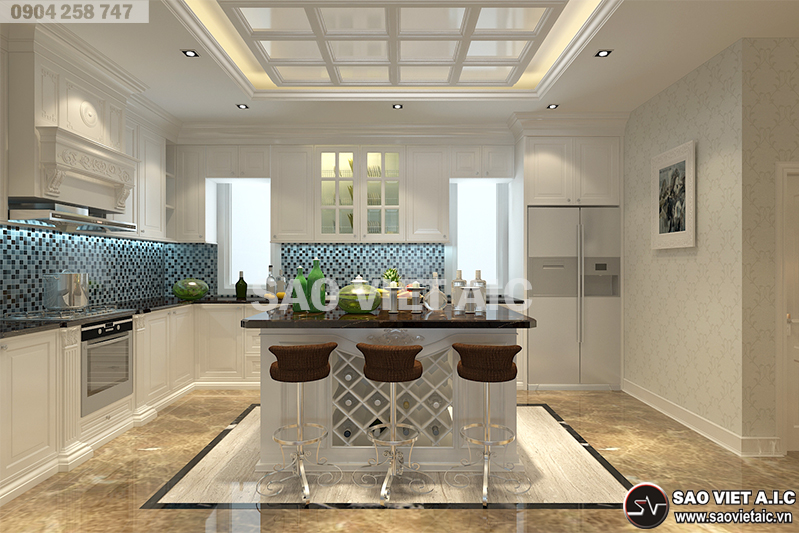 thiết-kế-nội thất- nhà-phố-tân-cổ-điển