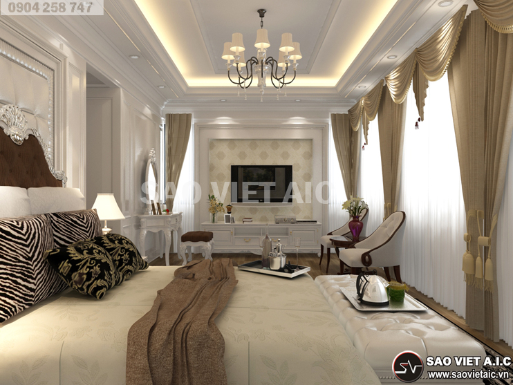 thiết-kế-nội thất- nhà-phố-tân-cổ-điển