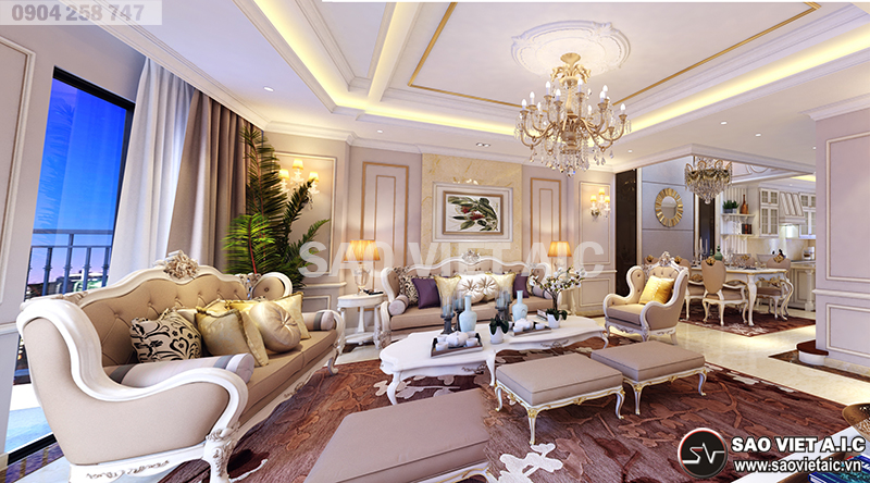 thiêt-kế-nội-thất-biệt-thự-tân-cổ-điển