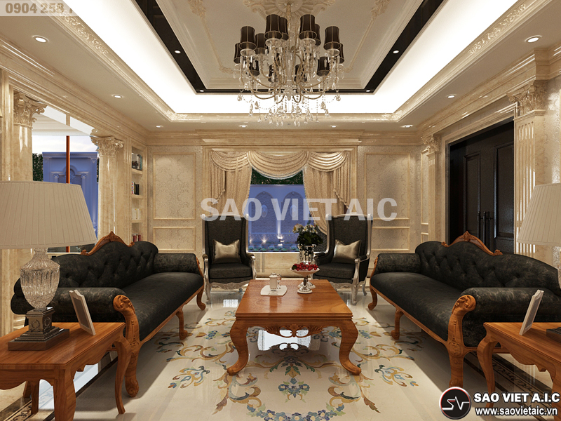 thiết-kế-nội-thất-biệt-thự-tân-cổ-điển