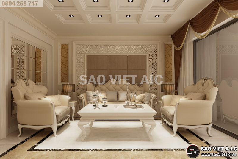 thiết-kế-nội-thất-nhà-phố-tân-cổ-điển