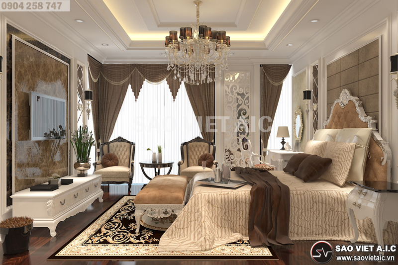 thiết-kế-nội-thất-nhà-phố-tân-cổ-điển