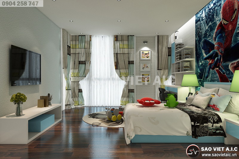 thiết-kế-nội-thất-nhà-phố-tân-cổ-điển