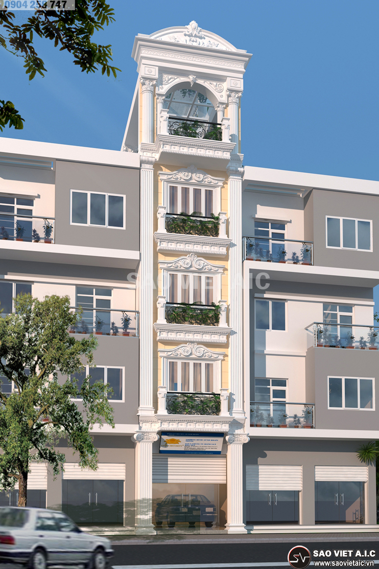 thiết-kế-kiến-trúc-nhà-lô-phố-pháp