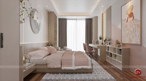 Cải tạo nội thất phòng ngủ ngọt ngào, vừa nhìn là mê cho con gái