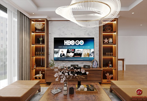 Cải tạo nội thất phòng khách, phòng ngủ mới lạ trong chung cư Times City 