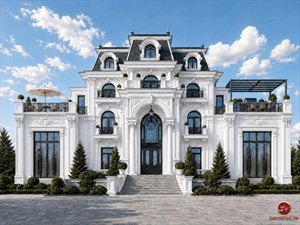 Mẫu biệt thự tân cổ điển 100m2 đẹp tựa dinh thự châu Âu tại Thanh Hóa