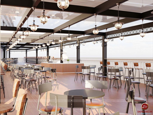 Thiết kế tổ hợp quán cafe trong trung tâm tiệc cưới nâng tầm trải nghiệm, gia tăng giá trị kinh doanh