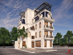 Cải tạo kiến trúc – nội thất biệt thự tân cổ điển 4 tầng Green City siêu sang