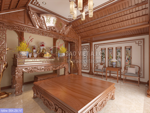 THIẾT KẾ THI CÔNG NỘI THẤT PHÒNG THỜ 