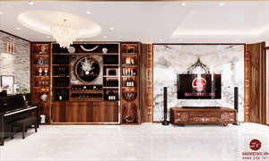 Mẫu cải tạo nội thất phòng khách luxury sang trọng, chinh phục mọi gia chủ khó tính